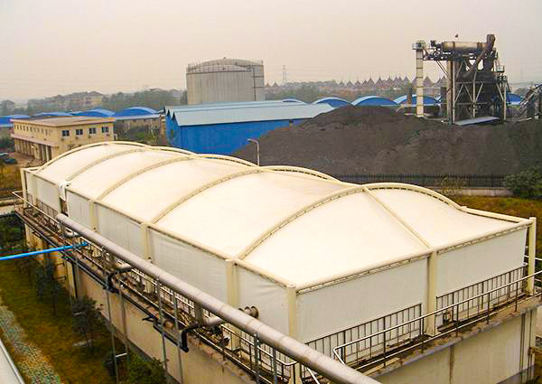 污水池反吊膜加盖