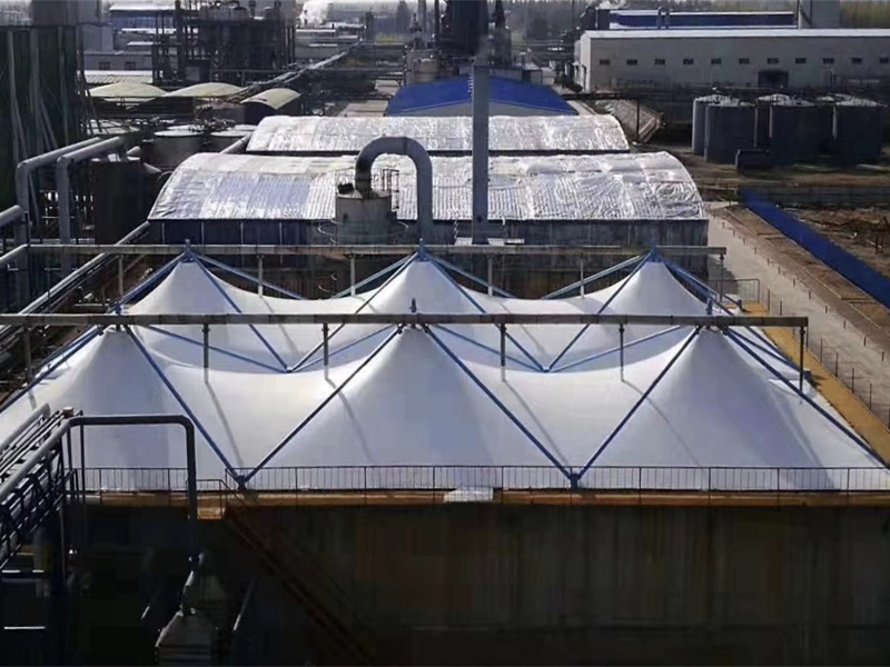 污水池反吊膜加盖