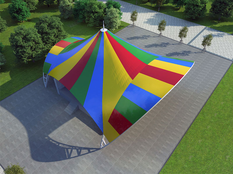 安装膜结构景观支承结构的操作要点